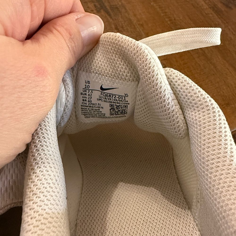 Nike Women's Air Winflo 10 Running Shoes Phantom White Ivory Jade Size 10 - Picture 10 of 11